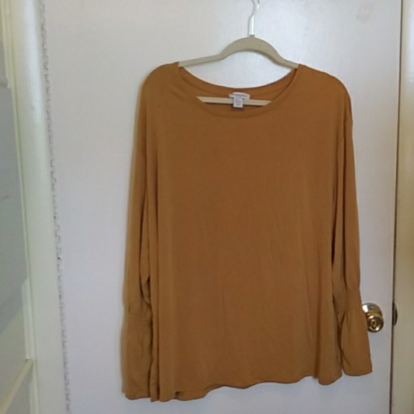 Carolina Belle Tops - Mustard yellow soft blouse